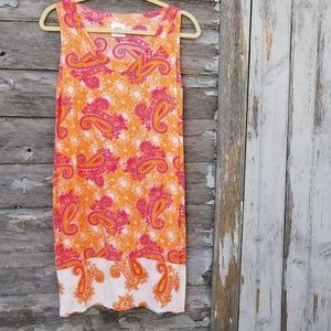 Paisley Beach Coverup Boho Dress